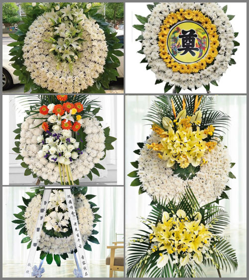 湖南永州祁阳县白水镇洲上里村花圈速递